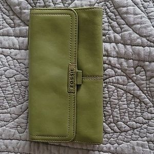 Fossil green wallet